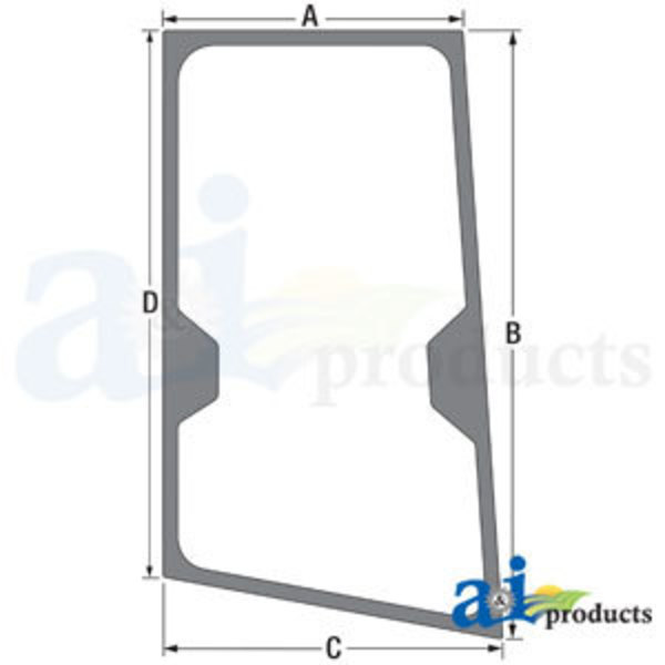 A & I Products Glass; RH Door 0" x0" x0" A-T244711